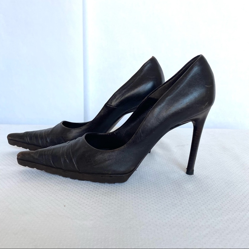 Vintage Juno Dark Brown Stilettos